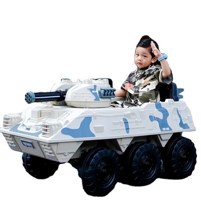 Juguetes para niños tanque eléctrico para montar tanque eléctrico para niños 12V 6X6 ruedas tipo de plástico PP