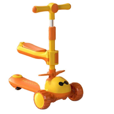 3 en 1 Baby Walker multifunción 3 ruedas de paseo en el coche plegable de ruedas grandes scooter para niños
