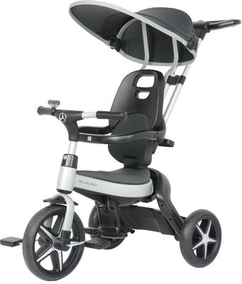 Niños plegable de tres ruedas paseo en coche triciclo con rueda EVA rango de edad 2-4 años
