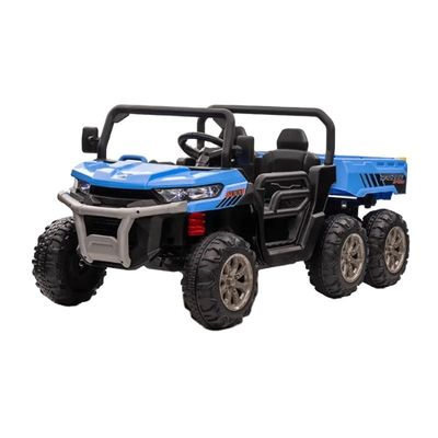Los niños llevan coches de 6 ruedas camiones todoterreno motor 555*2 cartón tamaño 138.5*65.5*35.5cm