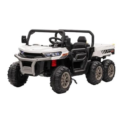 Los niños llevan coches de 6 ruedas camiones todoterreno motor 555*2 cartón tamaño 138.5*65.5*35.5cm