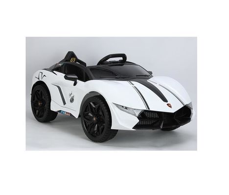 Luz LED funcional y color azul zafiro 12V coche eléctrico para niños con asiento grande