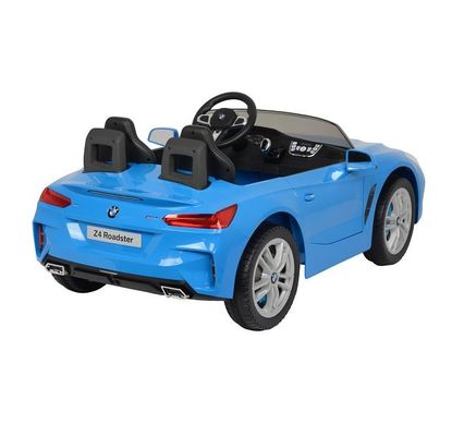 Carro eléctrico de dos plazas rojo para niños con función de música y control remoto