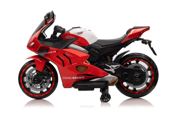 Motocicleta infantil de 12 V con batería en el juguete con conductor eléctrico y reproductor de música
