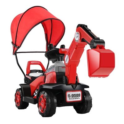 Niños Tractor Eléctrico Viajar en el coche Para con Batería Operado Excavadora eléctrica Coches