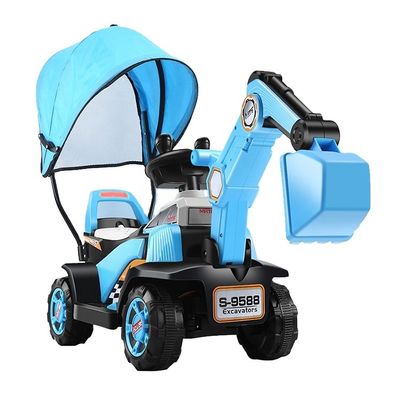 Niños Tractor Eléctrico Viajar en el coche Para con Batería Operado Excavadora eléctrica Coches