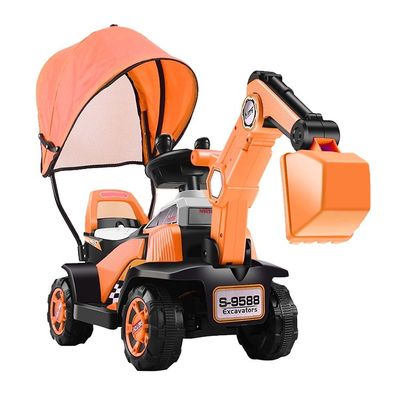 Niños Tractor Eléctrico Viajar en el coche Para con Batería Operado Excavadora eléctrica Coches