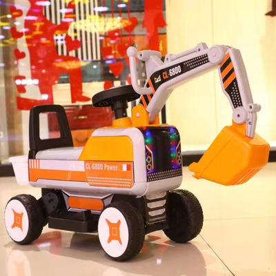 Excavadora de coches eléctricos de juguete con batería de 6V para niños de 3-7 años GW/NW 19.5/16.5