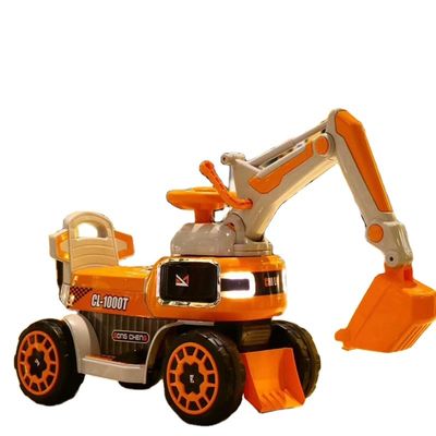 Excavadoras eléctricas de plástico Juguetes de coche para niños 2022 Año Regalos Rango de edad de 2 a 4 años