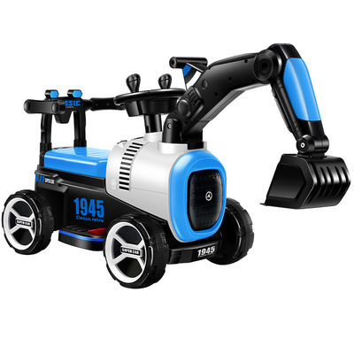 Niños de plástico juguetes eléctricos excavadora de diapositivas paseo en mini camión de construcción para niños