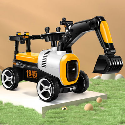 Niños de plástico juguetes eléctricos excavadora de diapositivas paseo en mini camión de construcción para niños