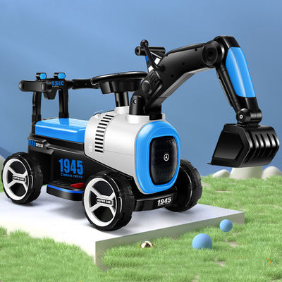 Niños de plástico juguetes eléctricos excavadora de diapositivas paseo en mini camión de construcción para niños