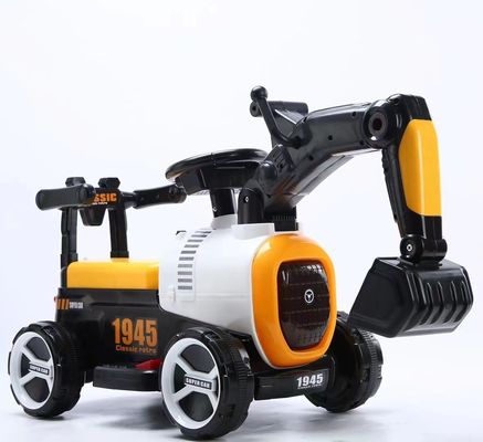 Niños de plástico juguetes eléctricos excavadora de diapositivas paseo en mini camión de construcción para niños