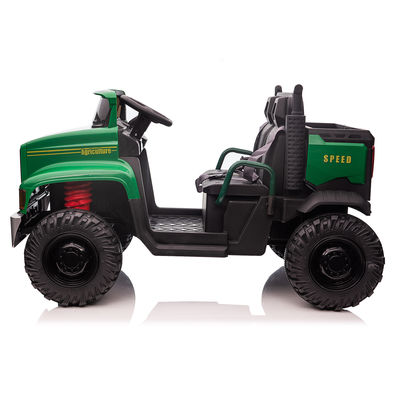 Niño 12V Electric Ride On Car Tractor con cubo trasero Rango de edad de 2 a 4 años VERDE NEGRO