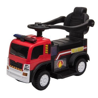 20W*1 Camión de bomberos eléctrico con motor y batería para que los niños lo conduzcan y jueguen con amigos