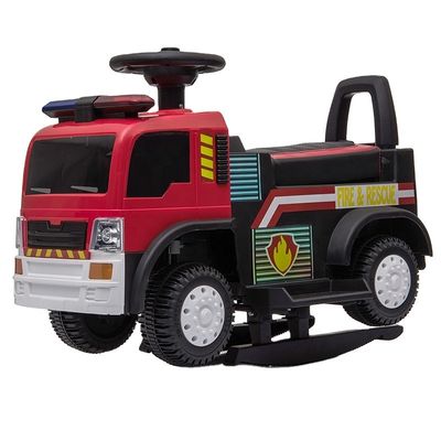 20W*1 Camión de bomberos eléctrico con motor y batería para que los niños lo conduzcan y jueguen con amigos