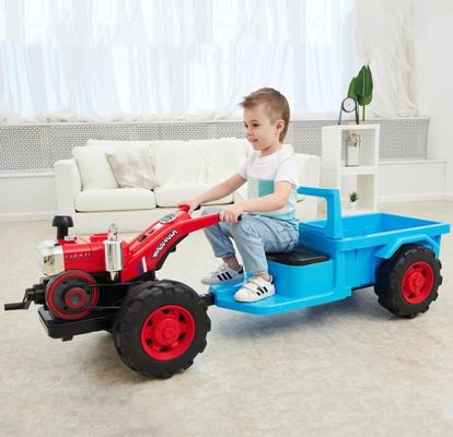 2022 12v Electric Kids Ride On Car con batería de juguete de tractor de plástico incluida