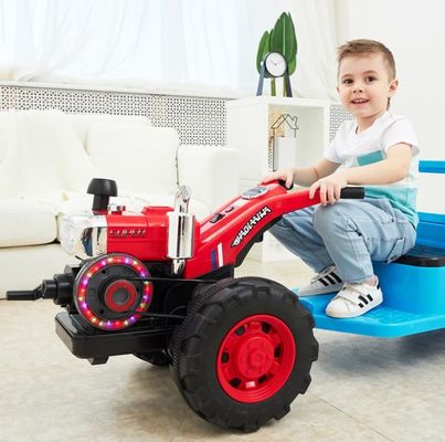 2022 12v Electric Kids Ride On Car con batería de juguete de tractor de plástico incluida