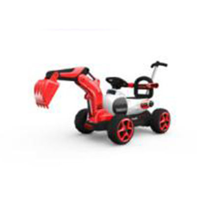 Excavadora eléctrica de plástico para niños Coche al aire libre con batería Motor de coche de juguete 6V380*1