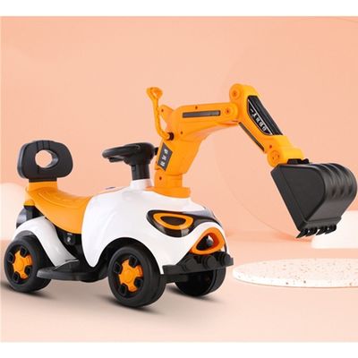 Excavadora eléctrica de plástico para niños Coche al aire libre con batería Motor de coche de juguete 6V380*1