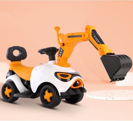 Excavadora eléctrica de plástico para niños Coche al aire libre con batería Motor de coche de juguete 6V380*1