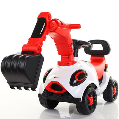Excavadora eléctrica de plástico para niños Coche al aire libre con batería Motor de coche de juguete 6V380*1