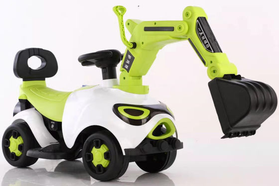 Excavadora eléctrica de plástico para niños Coche al aire libre con batería Motor de coche de juguete 6V380*1