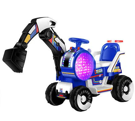 2023 juguetes eléctricos para niños excavadora ingeniería paseo en coche para niños plástico amarillo