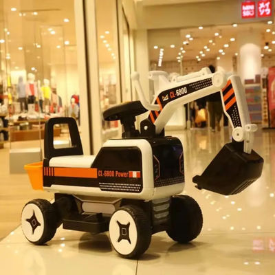 Excavadora eléctrica con batería de 6 V de plástico de PP para niños de 3 a 7 años GW/NW 6.4KG/5.8KG