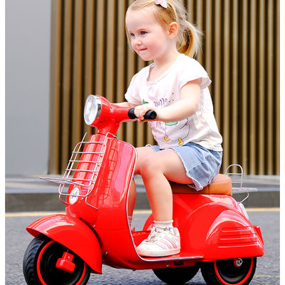 Ride On Toy Electric Kids Motorcycle con luz en rojo amarillo oscuro azul rosa o verde