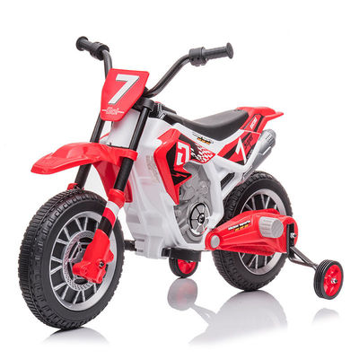 Plastico 12v Niños Viajan en coche con música Batería de larga duración Motocicleta eléctrica