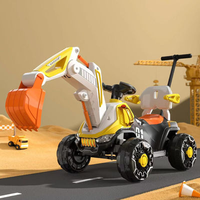 2.4G Bluetooth control remoto 6v todo eléctrico paseo en camión de construcción coche para niños