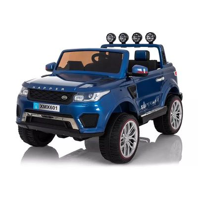 Control remoto 12V Motor de cuatro ruedas Batería operada Niños Viajar en coche para niños pequeños Azul