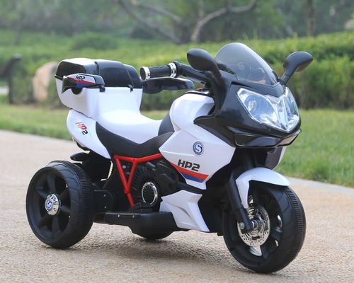 Niños de plástico eléctricos de batería accionados en tres ruedas en motocicleta para niños de 3 a 8 años