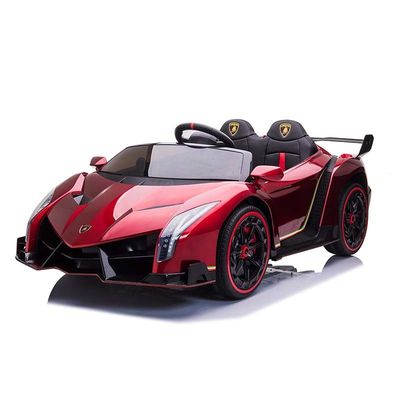 Auto eléctrico de plástico autorizado para niños con control remoto 2.4G y luces musicales