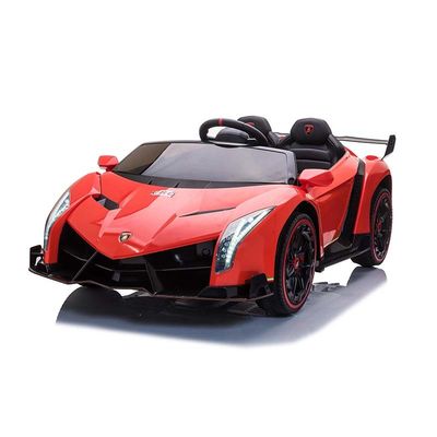 Auto eléctrico de plástico autorizado para niños con control remoto 2.4G y luces musicales