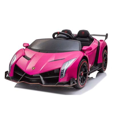 Auto eléctrico de plástico autorizado para niños con control remoto 2.4G y luces musicales