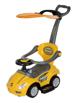 Outlet Niños Coche Rojo Rosa Amarillo Juguete de seguridad Paseo en coche de empuje para niños de 2 a 4 años