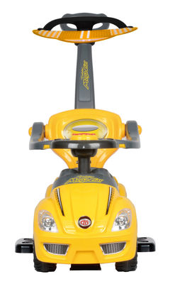 Outlet Niños Coche Rojo Rosa Amarillo Juguete de seguridad Paseo en coche de empuje para niños de 2 a 4 años
