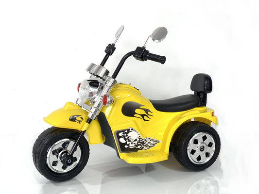 Enduro de plástico de tres ruedas eléctricos niños viajan en el coche con luces y velocidad ajustable