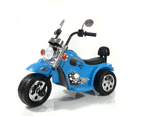 Enduro de plástico de tres ruedas eléctricos niños viajan en el coche con luces y velocidad ajustable