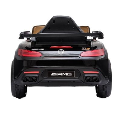 2022 Auto eléctrico para niños con música y luces Control remoto En coche Juguetes Cartón azul Tamaño 92*28*47cm
