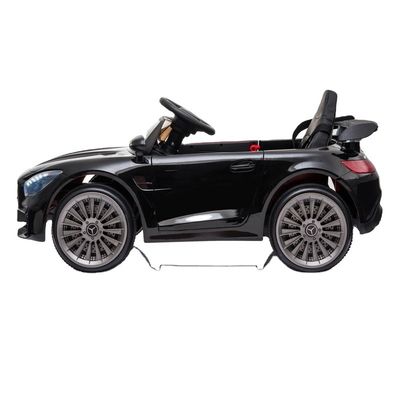 2022 Auto eléctrico para niños con música y luces Control remoto En coche Juguetes Cartón azul Tamaño 92*28*47cm