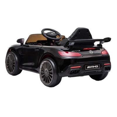 2022 Auto eléctrico para niños con música y luces Control remoto En coche Juguetes Cartón azul Tamaño 92*28*47cm