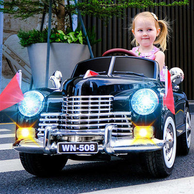 Pintura roja/negra Niños eléctricos viajan en coches 12V con USB/MP3 para niños