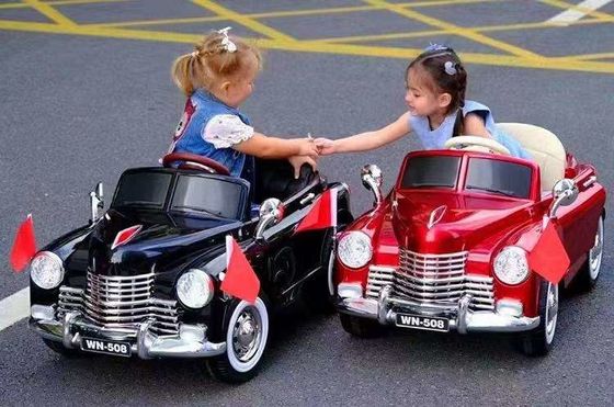 Pintura roja/negra Niños eléctricos viajan en coches 12V con USB/MP3 para niños