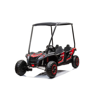 24v Batería 4x4 UTV de plástico Cuatro plazas coche eléctrico para niños con Carport 4 ruedas