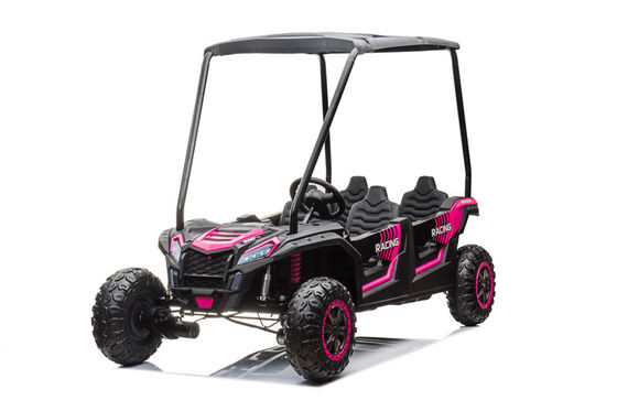 24v Batería 4x4 UTV de plástico Cuatro plazas coche eléctrico para niños con Carport 4 ruedas