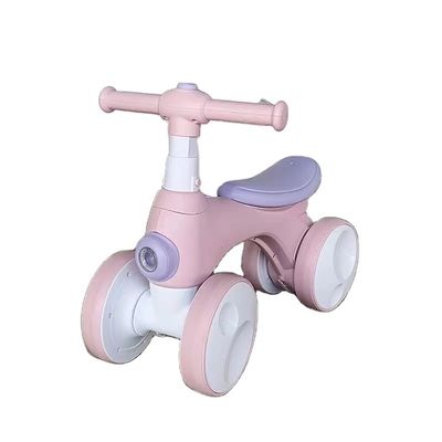 Bicicleta de equilibrio para niños de 4 ruedas con dispositivo de burbujas de luz con música Tamaño del producto 56*30*45cm