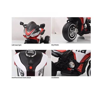Modelo 3 Ruedas Niños eléctricos Viajan en motocicleta con música y aventura fuera de la carretera